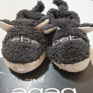 Bebe Soft Sole Animal Slippers Ears Tail 7 Infant